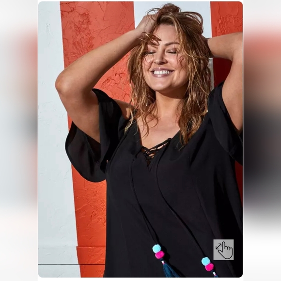 Torrid Off-Shoulder Cover-Up Dress - Picture 5 of 10